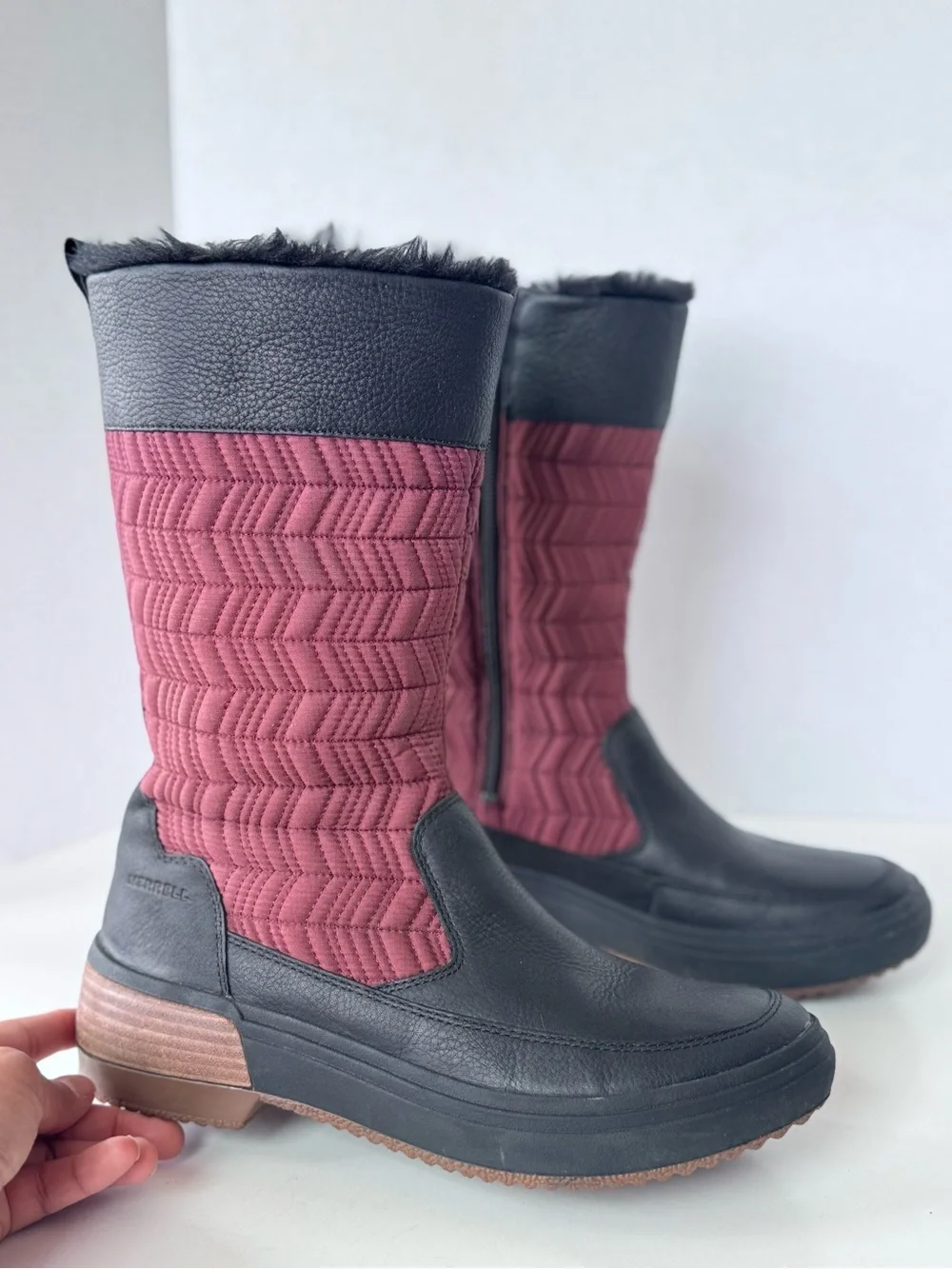 Merrell Haven Polar Quilted Lined Winter Tall Waterproof Boots Women’s Size 9
